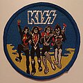 Kiss - Patch - Kiss Destroyer round Patch (blue border)