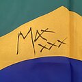 Soulfly - Other Collectable - Brazilian flag Signed by Max Cavalera 1998 / Sepultura / Soulfly