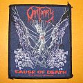 Obituary - Patch - OBITUARY Cause Of Death original woven patch