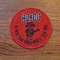 AC/DC - Patch - AC/DC Blow Up Your Video World Tour 1988 vintage woven patch