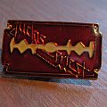 Judas Priest - Pin / Badge - JUDAS PRIEST British Steel vintage enameled pin-back badge