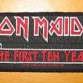 Iron Maiden - Patch - IRON MAIDEN "The First Ten Years" original woven strip patch