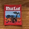 Meat Loaf - Patch - MEAT LOAF vtg Bat Out Of Hell "colour blocks" woven patch