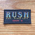 Rush - Patch - RUSH Exit... Stage Left Europe '81 original woven patch