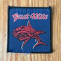 Great White - Patch - GREAT WHITE vtg shark woven patch