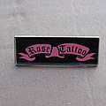 Rose Tattoo - Pin / Badge - ROSE TATTOO pink logo 1980s pin