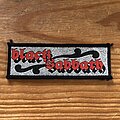 Black Sabbath - Patch - BLACK SABBATH logo vtg woven glittery mini-strip