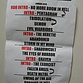 Possessed - Other Collectable - Possessed 08-06-2019 Metropool Enschede setlist