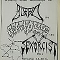 Blood - Other Collectable - original Blood, Agathocles, Sexorcist gig flyer