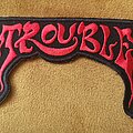 Trouble - Patch - Trouble logo shaped embroidered patch