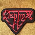 Asphyx - Patch - Asphyx logo shaped embroidered patch