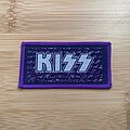 Kiss - Patch - KISS - Purple Glitter logo, patch