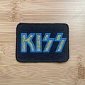 Kiss - Patch - KISS - Gold / Blue logo, printed patch