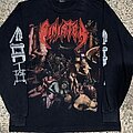 Sinister - TShirt or Longsleeve - VTG Sinister Album Cross The Syx 1991 Sacremental Carnage Long Sleeve