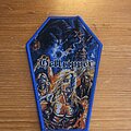 Hellripper - Patch - Hellripper coffin patch (blue border)