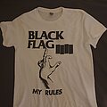 Black Flag - TShirt or Longsleeve - Black Flag - My Rules white shirt