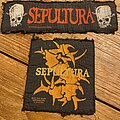 Sepultura - Patch - Sepultura S Logo and Stripe - Blue Grape 1990 / BG + Sepultura 1991