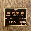 HM2 HM-2 - Patch - HM2 HM-2 HM2 Pedal Patch