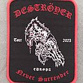 Deströyer 666 - Patch - Deströyer 666 Never Surrender 2023 European Tour patch