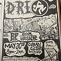 D.R.I. - Other Collectable - D.R.I. Early massacre flyer