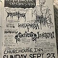 Immolation - Other Collectable - Church house inn master copy mortician immolation