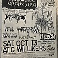 Disharmonic Orchestra - Other Collectable - G willikers master copy flyer disharmonic orchestra