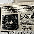 Incantation - Other Collectable - Incantation 7” ad seraphic records
