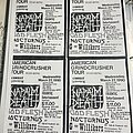 Napalm Death - Other Collectable - Uncut grindcrusher napalm death tour handbills