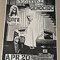 Dissonance - Other Collectable - Dissonance Genocide pre repulsion flyer 86