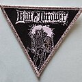 Bolt Thrower - Patch - Bolt Thrower  In Battle There Is No Law Triangle Patch Silver Glitter Border