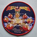 Helloween - Patch - Helloween Pumpkins United Circle Patch Red Border