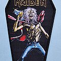 Iron Maiden - Patch - Iron Maiden Phantom Of The Opera Coffin Patch Black Border