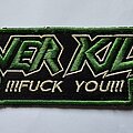 Overkill - Patch - Overkill  !!! Fuck You !!! Shape Patch (Embroidered)