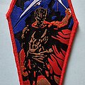 Cancer - Patch - Cancer Death Shall Rise Coffin Patch Red Border