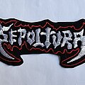 Sepultura - Patch - Sepultura Logo Shape Patch (Embroidered)