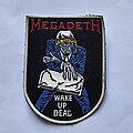 Megadeth - Patch - Megadeth Wake Up Dead Shield Rubber Patch