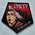Cancer - Patch - Cancer To The Gory End Pentagon Patch Black Border