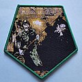 Iron Maiden - Patch - Iron Maiden A Matter Of Life And Death Pentagon Patch Green Border