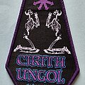 Cirith Ungol - Patch - Cirith Ungol The Frost The Fire It Burns Inside Of Me Coffin Patch Purple Border...