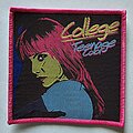 College - Patch - College Teenage Color Patch Pink Border