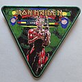 Iron Maiden - Patch - Iron Maiden Somewhere In Tour Triangle Patch Green Border