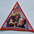Iron Maiden - Patch - Iron Maiden Be Quick Or Be Dead Triangle Patch Red Border