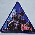 Iron Maiden - Patch - Iron Maiden 2 Minutes 2 Midnight Triangle Patch Blue Border