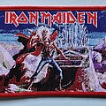 Iron Maiden - Patch - Iron Maiden Run To The Hills Patch Red Border