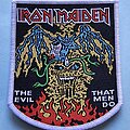 Iron Maiden - Patch - Iron Maiden The Evil That Man Do Shield Patch