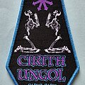 Cirith Ungol - Patch - Cirith Ungol The Frost The Fire It Burns Inside Of Me Coffin Patch Blue Border