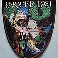 Paradise Lost - Patch - Paradise Lost Shades Of God Shield Patch Brown Border