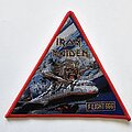 Iron Maiden - Patch - Iron Maiden Flight 666 Triangle Patch Red Border