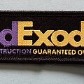 Exodus - Patch - Exodus FedExodus Total Destruction Guaranteed Overnight Mini Stripe Patch Black...