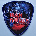 Iron Maiden - Patch - Iron Maiden Give Me Ed... Shield Patch Blue Border